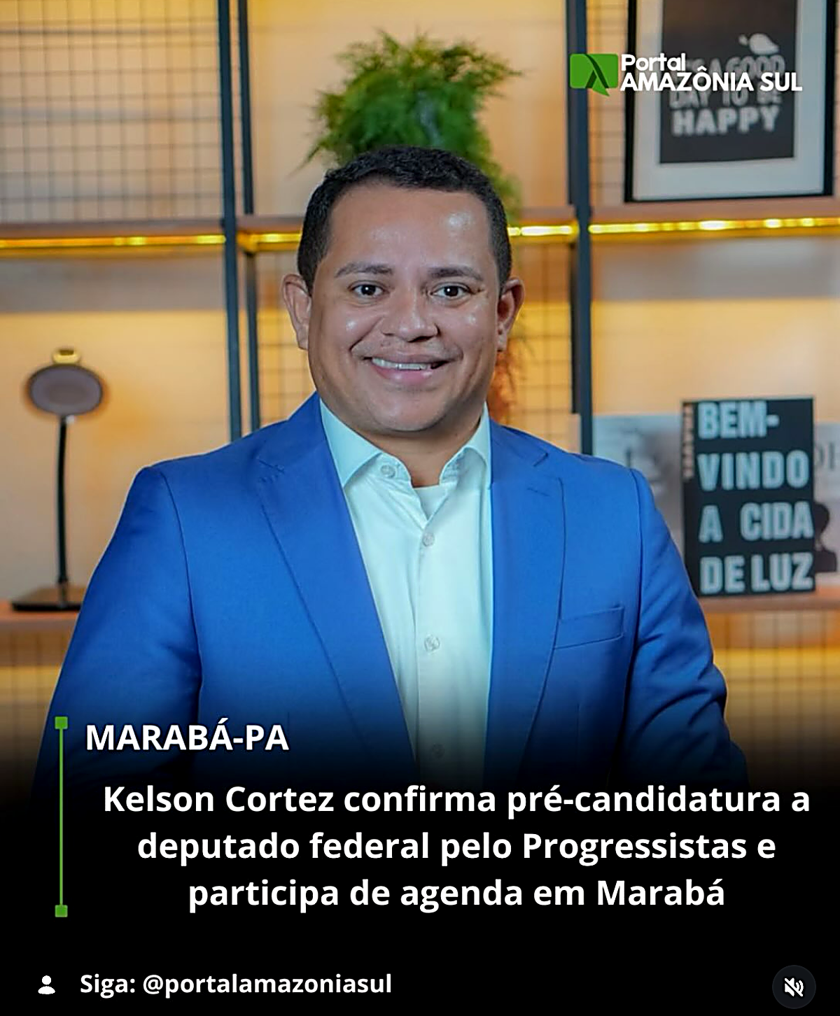 Publicação de Portal Amazônia Sul sobre Kelson Cortez